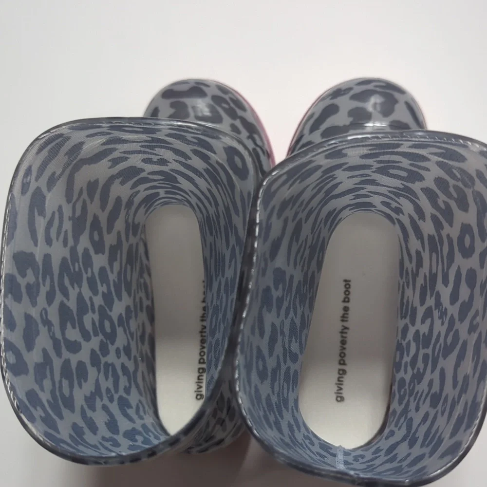 Roma Abel Kid's Leopard Print Rain Boots Size 13